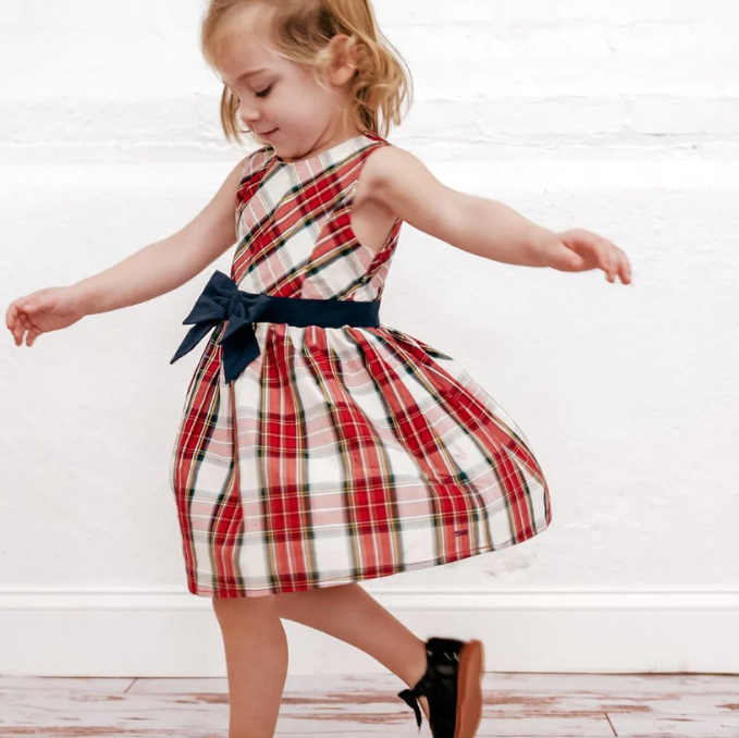 Vivienne Dress | Red Tartan