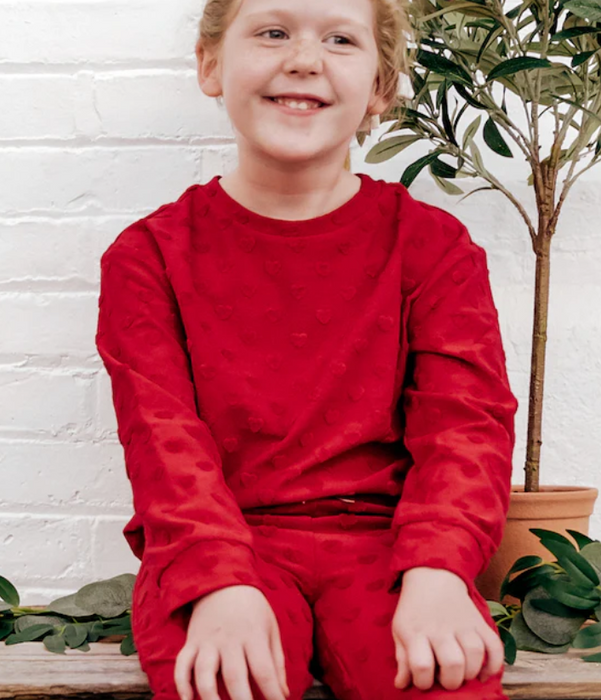 Annie Heart Top | Crimson