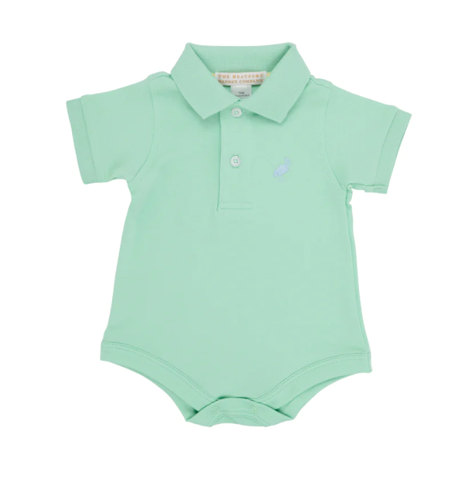 Prim & Proper Polo | Grace Bay Green/Buckhead Blue Stork