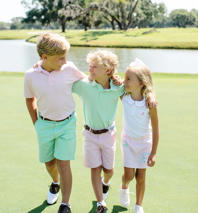 Prim & Proper Polo | Grace Bay Green/Buckhead Blue Stork