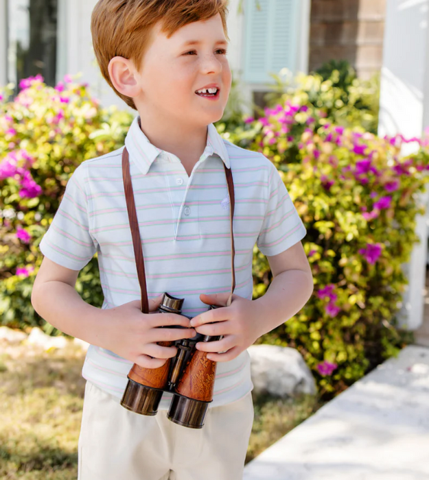 Prim and Proper Polo | Buckhead Blue/Grace Bay/Palm Beach Stripe