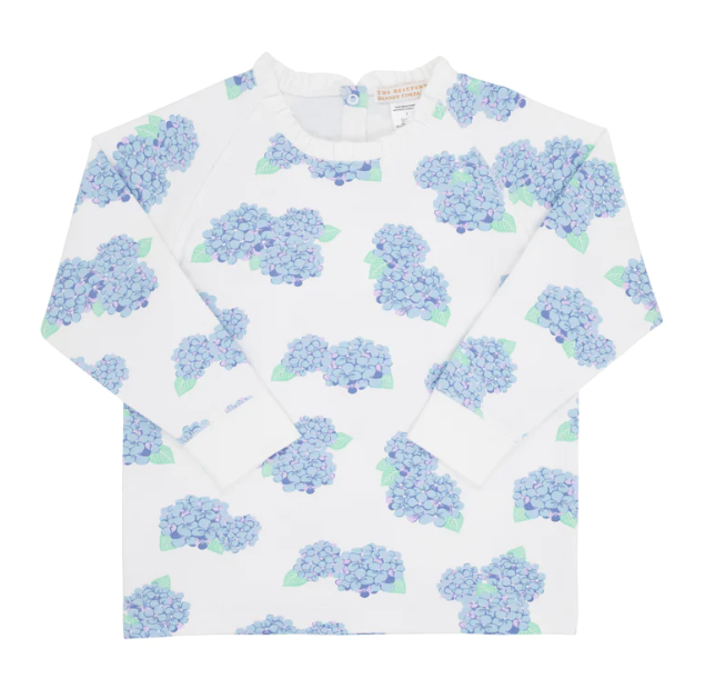 Cassidy Comfy Crewneck Ruffle | Happiest Hydrangea