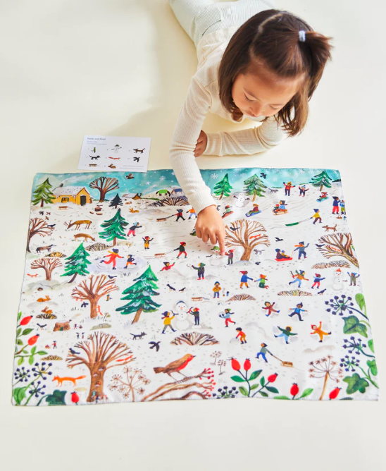 Snow Playsilk | Seek and Find