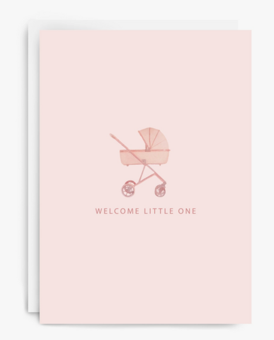 Pink Welcome Card