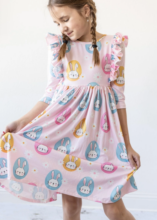 Hop til You Drop Ruffle Twirl Dress