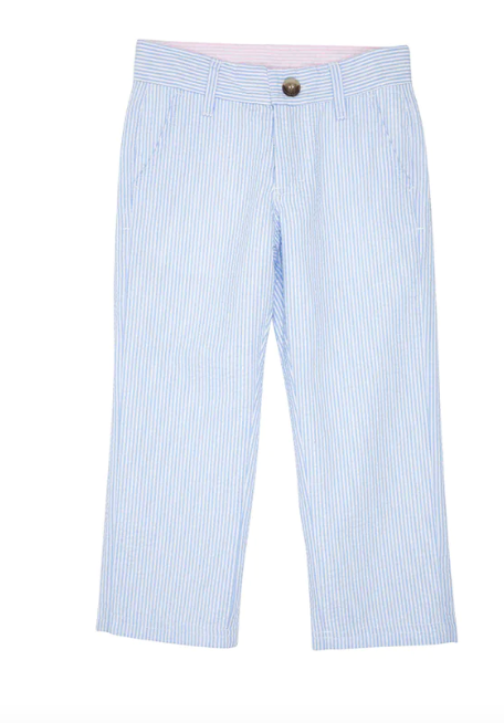 Prep School Pants | Breakers Blue Seersucker