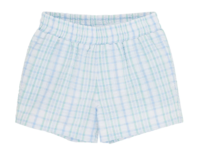 Sheffield Shorts | Turks Teal Sewanne Seersucker