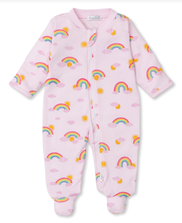 Sunshine Rainbows Footie w/Zipper