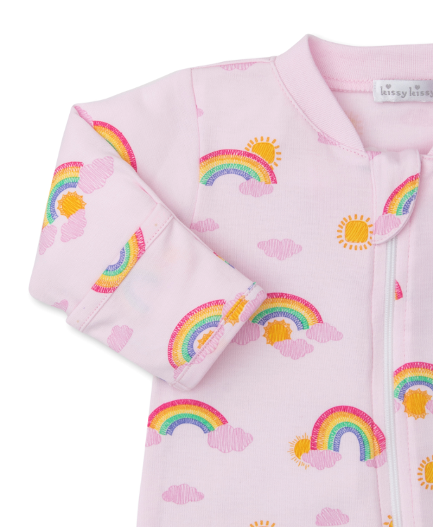 Sunshine Rainbows Footie w/Zipper