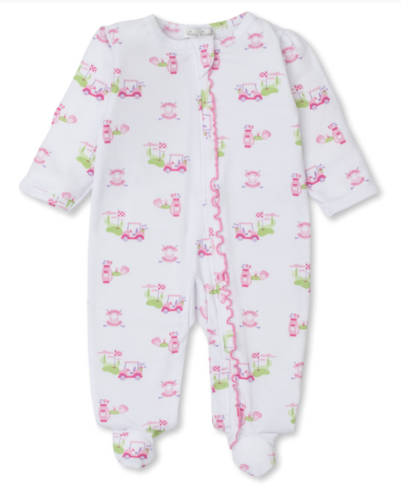Golf Club Pink Footie w/Zipper