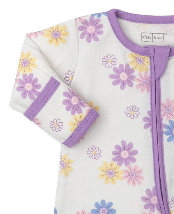 Floral Delight Footie w/Zipper