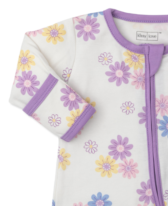 Floral Delight Footie w/Zipper