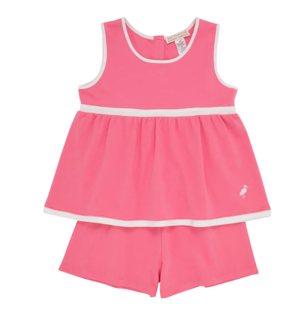 Eliza's Little Set | Hamptons Hot Pink w/Worth Ave White