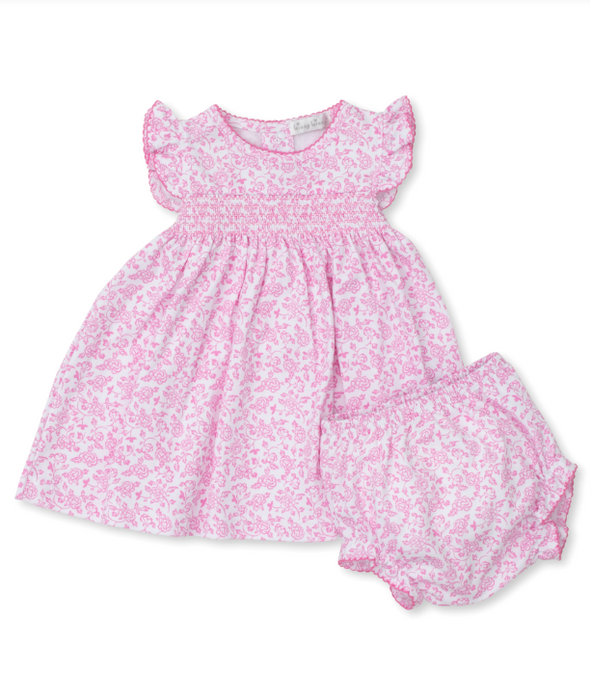 Pink Blooming Vines Dress Set