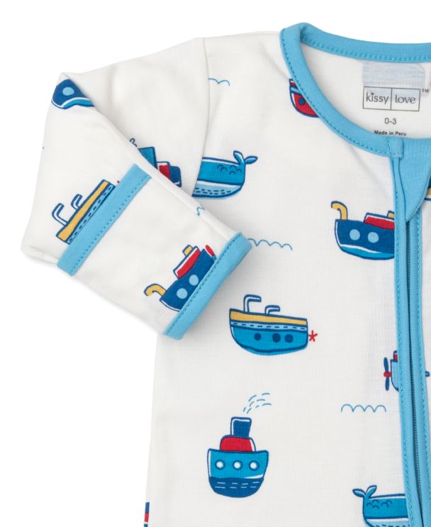 Ocean Traffic Footie w/Zipper