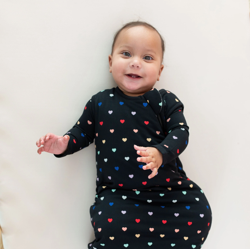 Kyte Baby 1.0 Sleep Bag | Midnight Rainbow Heart