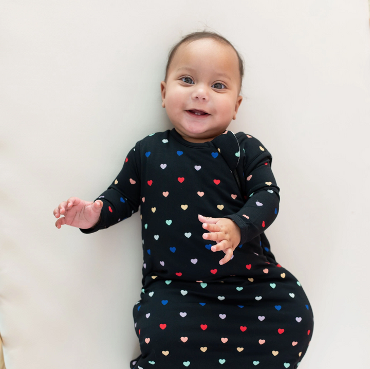 Kyte Baby 1.0 Sleep Bag | Midnight Rainbow Heart