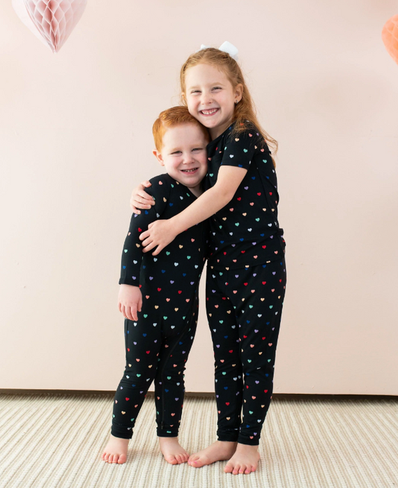 Rainbow heart pajamas sale