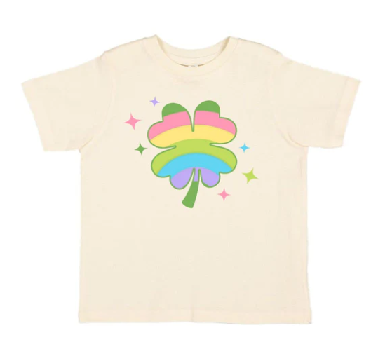 Rainbow Clover T-Shirt | Natural