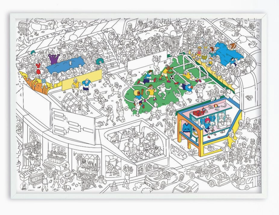 Giant Coloring Poster | Soccer