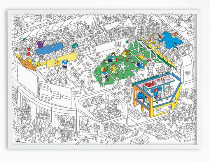 Giant Coloring Poster | Soccer