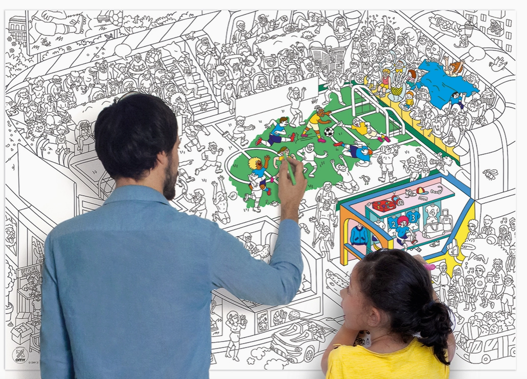 Giant Coloring Poster | Soccer