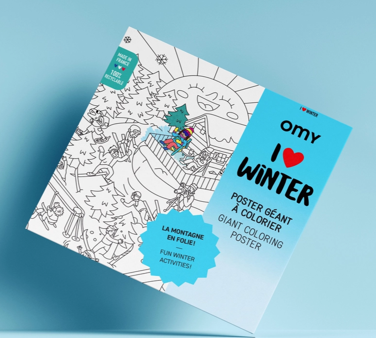 Giant Coloring Poster | I Love Winter