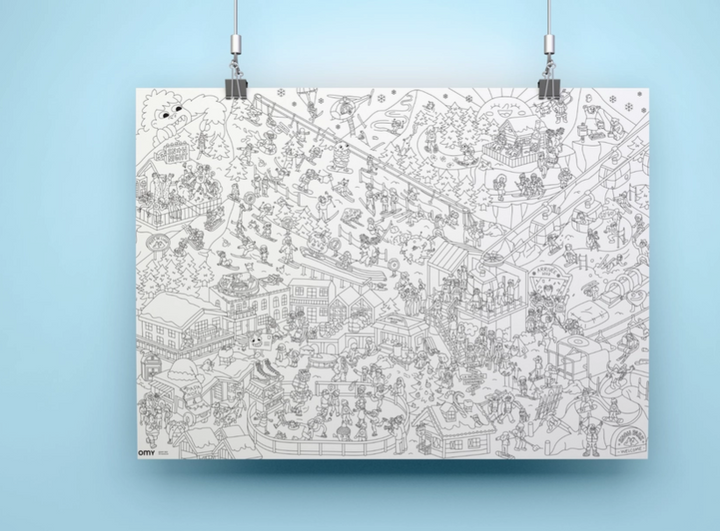Giant Coloring Poster | I Love Winter