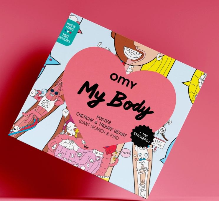 My Body Giant Sticker Poster