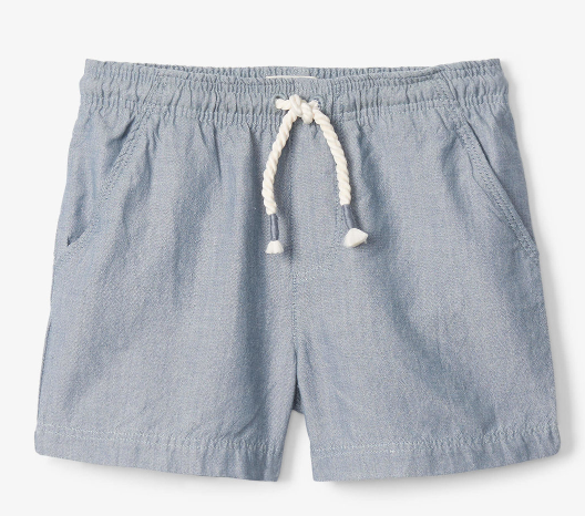 Chambray Pull on Shorts