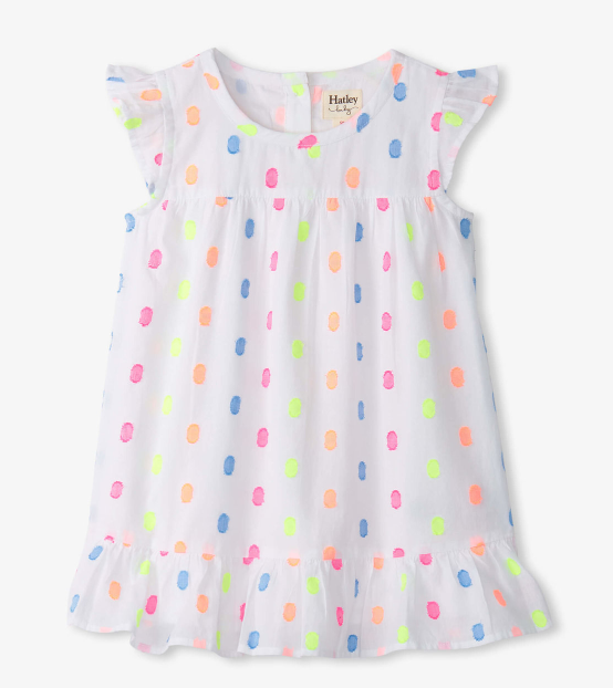 Summer Dots Flounce Dress