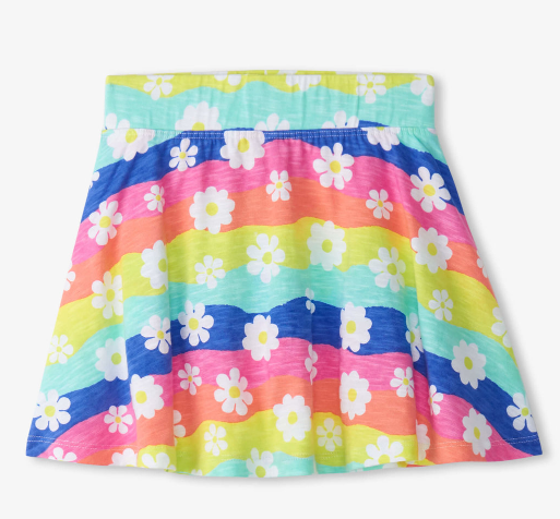 Groovy Flowers Floaty Skort