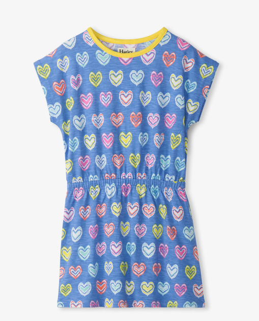 Shibori Hearts Relaxed Dress