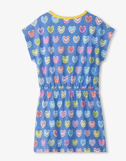 Shibori Hearts Relaxed Dress