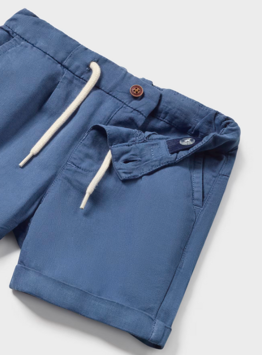 Blue Linen Shorts | 1227