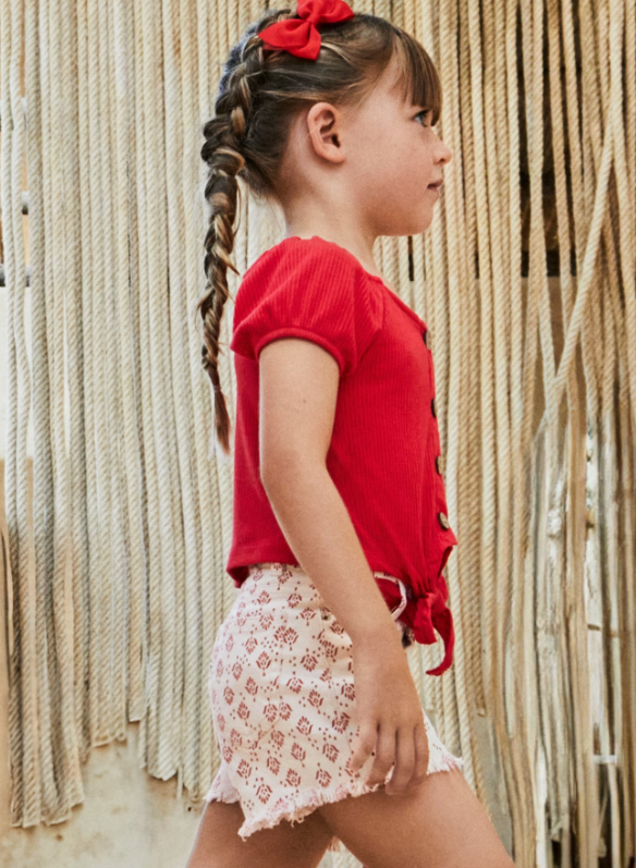 Tan Printed Shorts | 3255