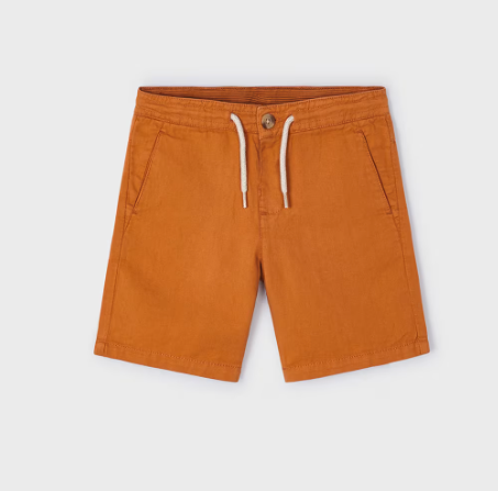 Rust Linen Shorts | 3249