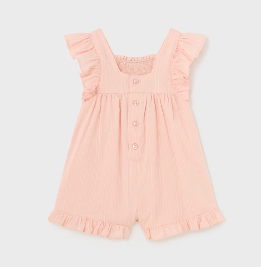 Peach Smocked Romper | 1803