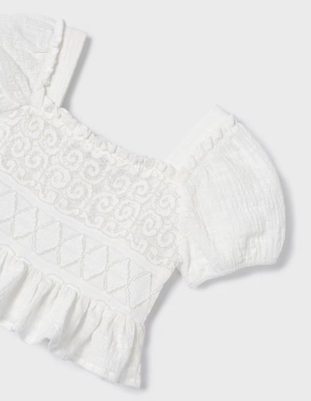 Crochet Cream Top | 3175