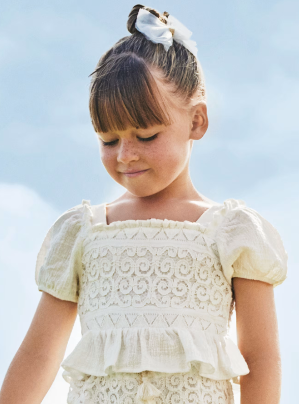 Crochet Cream Top | 3175