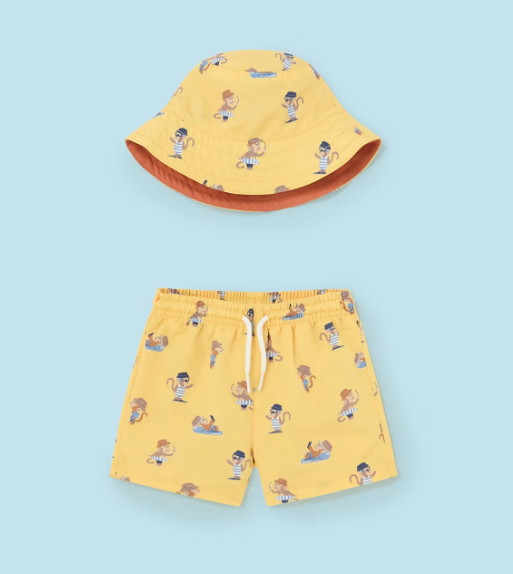 Yellow Monkey Swimsuit Set | 1647