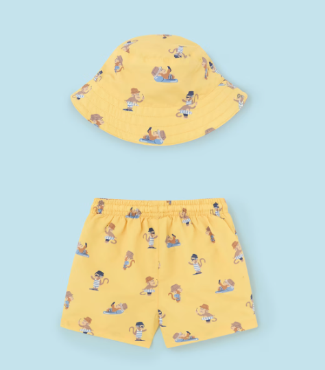 Yellow Monkey Swimsuit Set | 1647