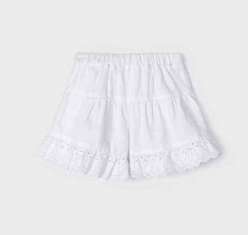 Ruffle Eyelet Skort | 3910