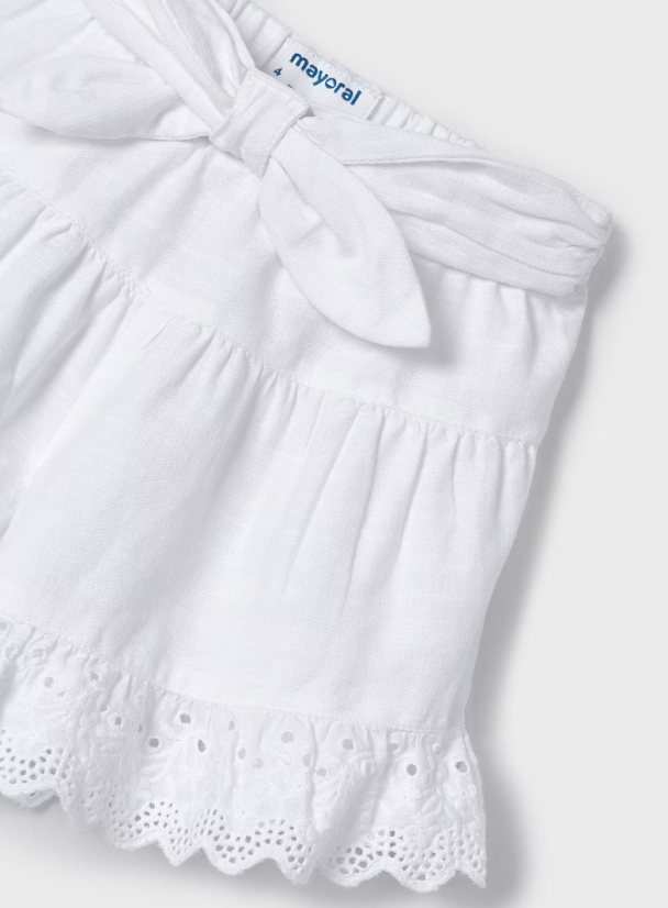 Ruffle Eyelet Skort | 3910