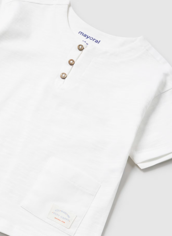 White Henley | 1016