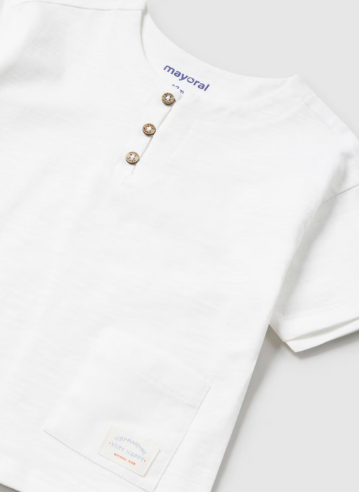 White Henley | 1016