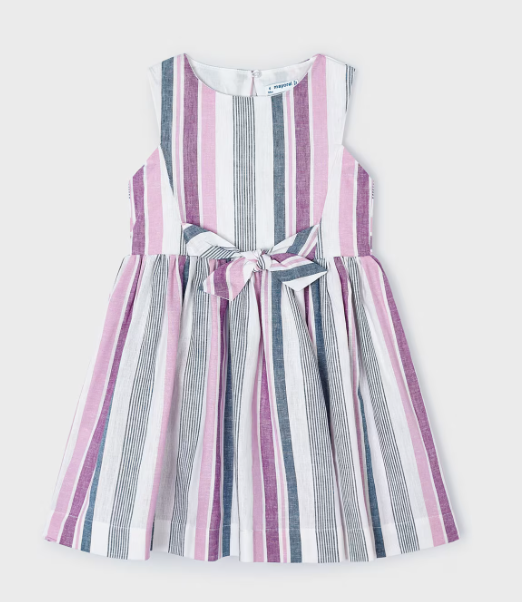 Striped Linen Dress | 3925