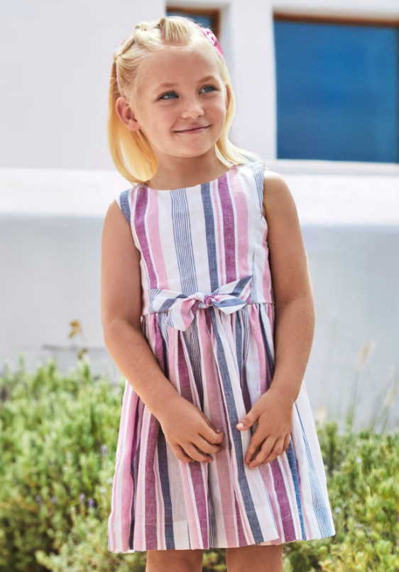 Striped Linen Dress | 3925