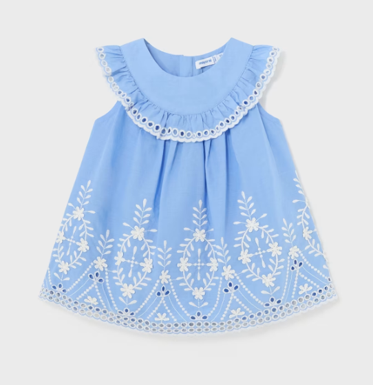 Blue Embroidered Dress | 1915