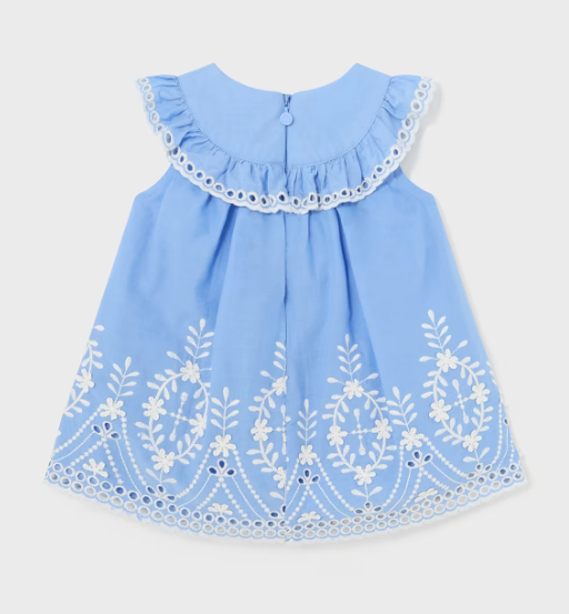 Blue Embroidered Dress | 1915